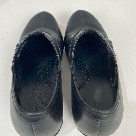 DANSKO Tamera black Leather Buckle Clogs Slip On Work Shoes Size EU 40/ US 9.5 - Picture 12 of 15